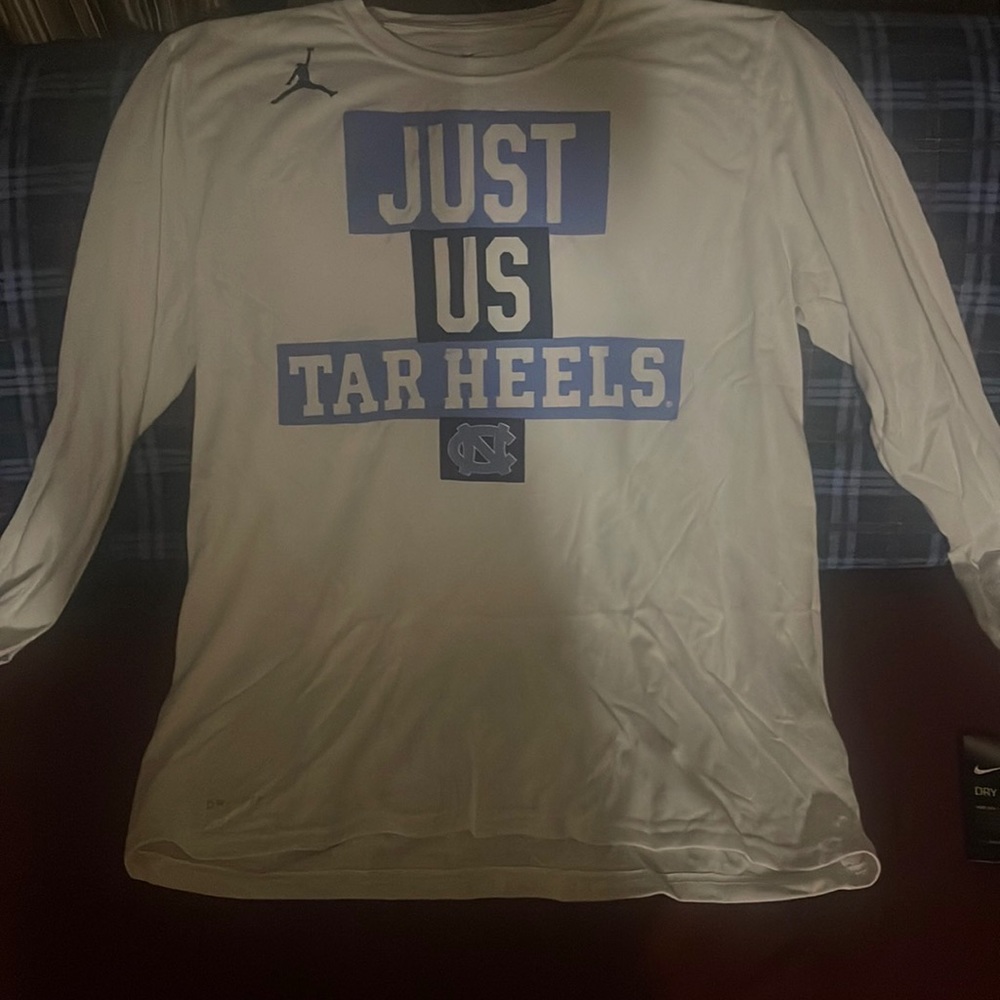UNC Tarheels Nike, Jumpman, Dri- fit, long sleeve t shirt. New